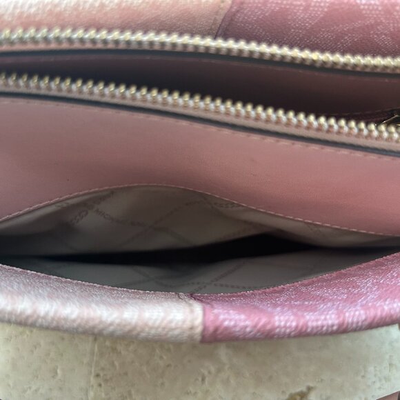 Michael Kors Laila satchel-style handbag two tone design - Picture 7 of 8